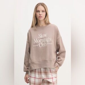 Abercrombie and Fitch Slow Mornings Club Graphic Sweatshirt